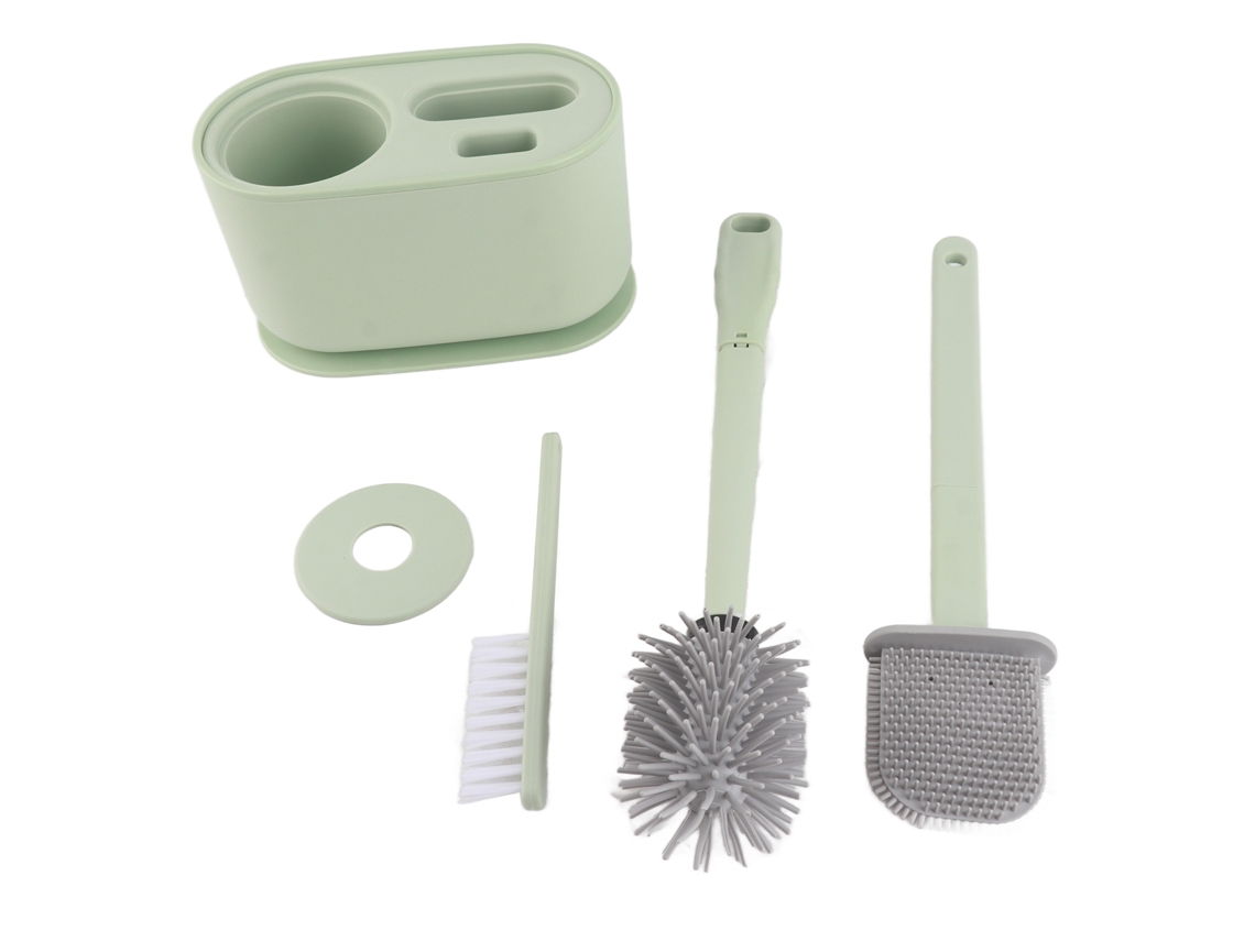 Conjunto de Escova de Vaso Sanitário com Cabo Longo | S/MARCA