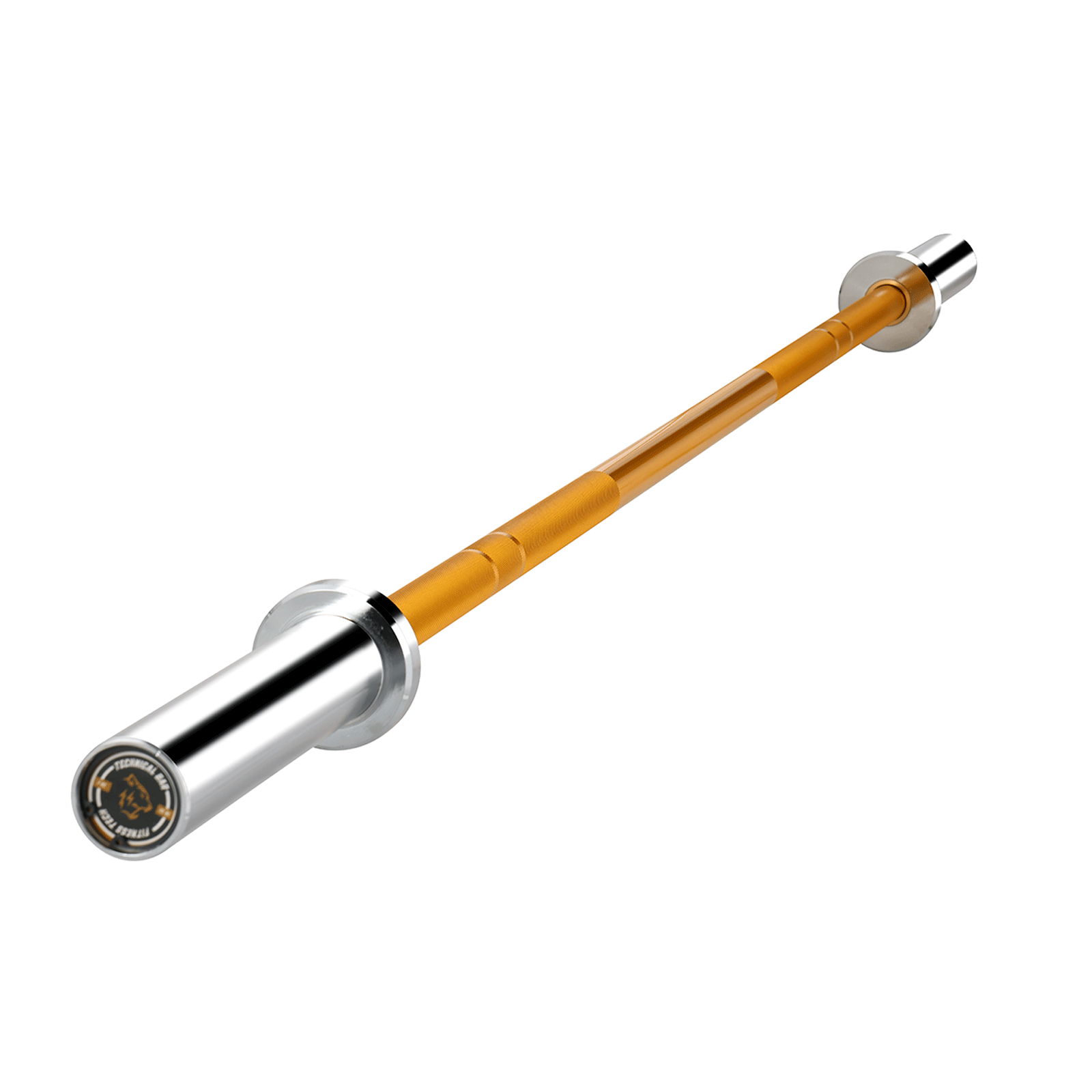 Barra técnica Gold 1,8m × 28mm, 2 rolamentos, 45kg Fitness Tech