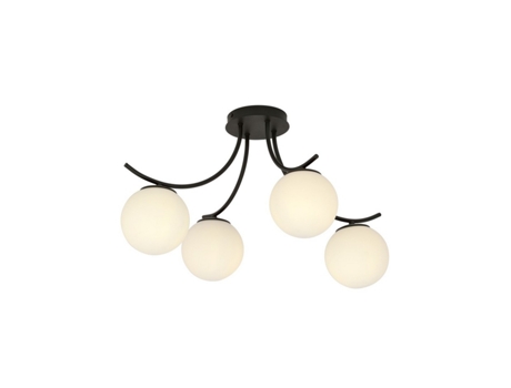 Candeeiro de Teto Boston Aço Preto 70X37X65 Cm EPIKASA