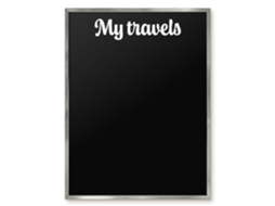 Magnetic Wall Board My Travels For The Office Espelharte (60x80 Cm)