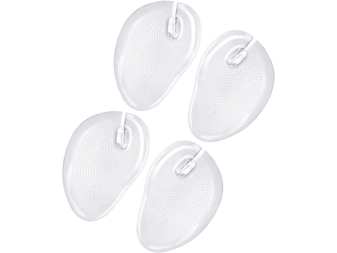 Protetores De Silicone Para A Parte Frontal Do Pé, Cor Clara, Pacote Com 4 Peças