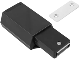 Datadores magnéticos para armários e gavetas, Preto Branco, 2