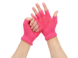 Par de Luvas Deportivas para Mulher respiráveis rosa S/MARCA