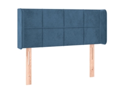 Headboard, Headboards Vidaxl Azul Veludo (83 X 16 X 78/88 Cm)