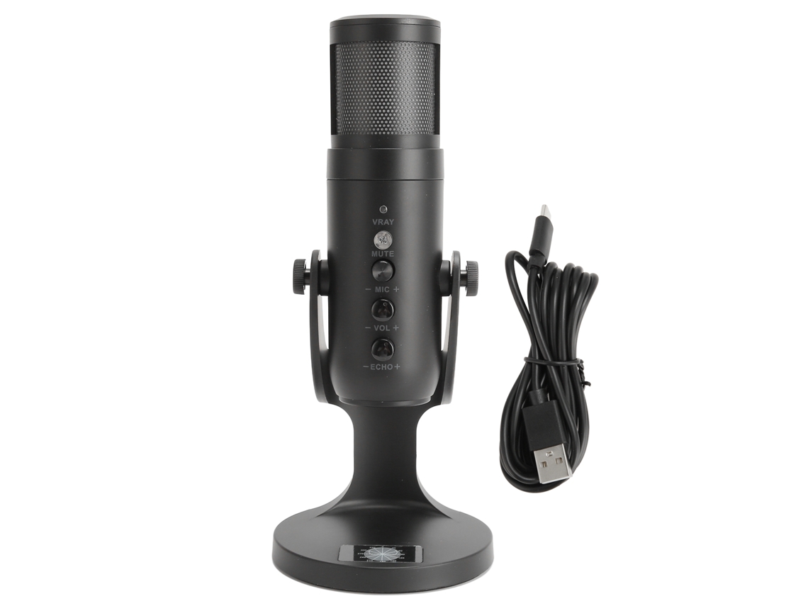 Microfone usb condensador para streaming EOOCOO