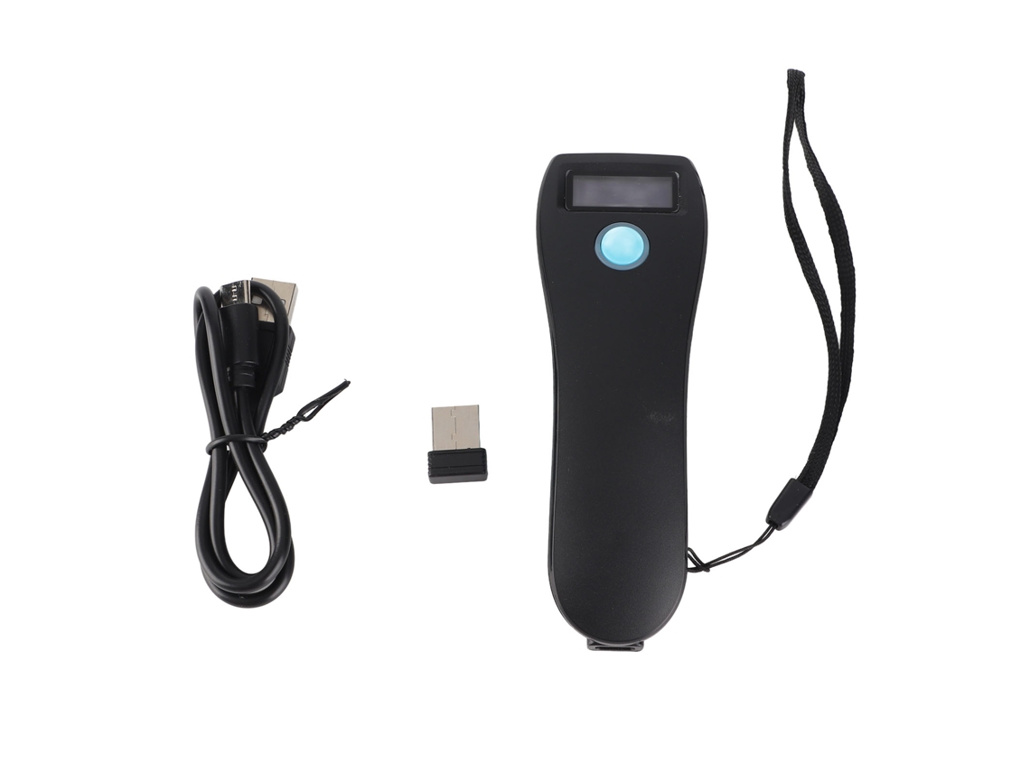 Scanner de código de barras sem fio Bluetooth, 1D/2D, QR, para supermercados, entregas, restaurantes | S/MARCA