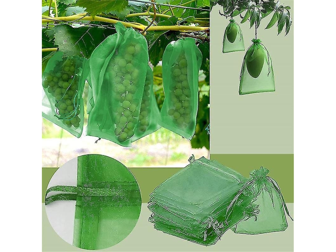 Malla para plantas Fasst com fecho de zíper 183x183 cm resistente a UV, proteção contra insetos e aves | S/MARCA