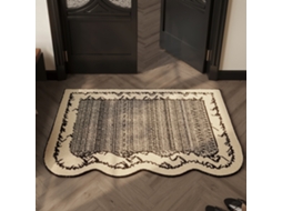 Carpete De Entrada De Porta Vintage Luxuoso, Antiderrapante E Resistente Ao Desgaste, 60*90cm