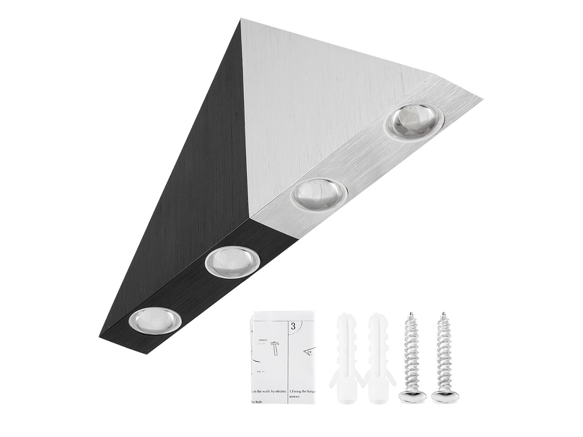 Lâmpada Solar de Parede IP65 8led | S/MARCA