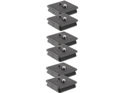 6 peças de placa de liberação rápida para tripé, parafuso de montagem para câmera, adaptador de tripé estável e antiderrapante, Slowmoose