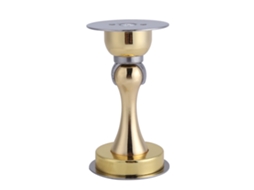 Laxiscreed Batente De Porta Em Aço Inox Dourado Escovado Sem Perfuração