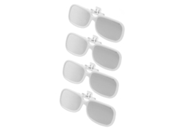 Primerox 4pcs Óculos de Eclipse Solar Plástico Clip On para Visualização Direta do Sol Segura