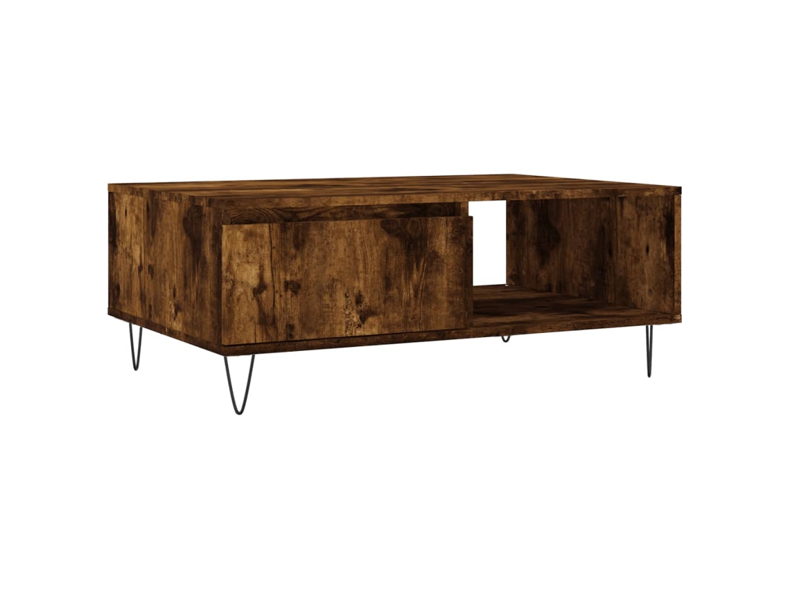 Mesa de centro Carvalho Smoked Madeira Derivatives 90x60x35 cm MAISON EXCLUSIVE