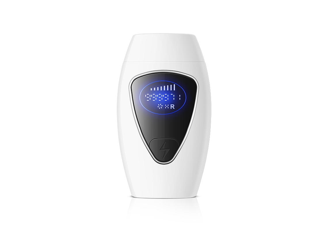 Depiladora Luz Pulsada YIZHOOD 999.990 Flash 8 Níveis Permanente Indolor para a Remoção Do Cabelo das Mulheres Branco