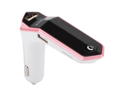 Transmissor Fm Carro Com Carregamento Usb E Reprodutor Mp3