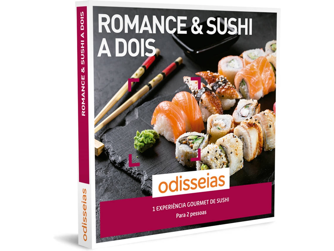 ODISSEIAS Pack Presente - Romance & Sushi a Dois | Experiência gourmet para 2 pessoas