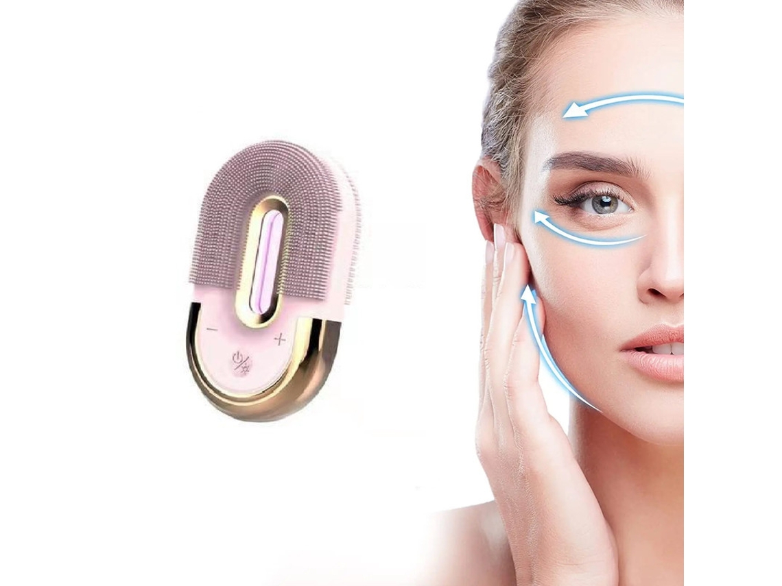 Escova De Limpeza Facial Elétrica Silicone Sonic Face Cleaner Deep Pore Cleaning Skin Massager Face Cleaning Brush Trimtide