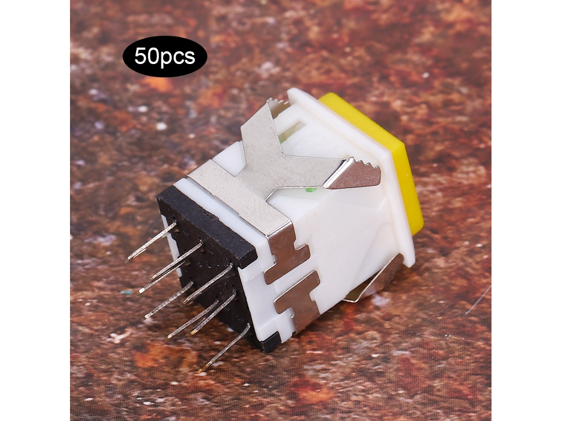 Interruptor de Botão Amarelo Automático