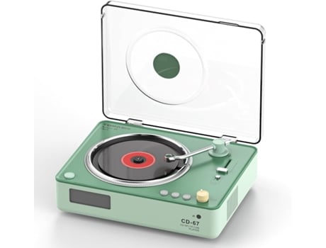 Boombox Portã¡til Com Leitor De Cd, Bluetooth, Alto Falantes De 40 Mm, Tela Lcd, Porta Usb E Entrada Para Cartã£o Sd. Mr