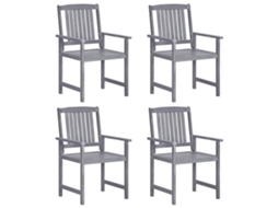 Garden Chair, Garden Chairs Vidaxl Cinzeto Madeira (n/a)