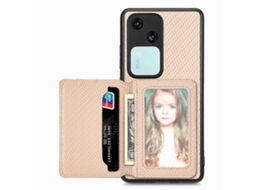 Capa De Celular Com Bolsa Magnética De Fibra De Carbono