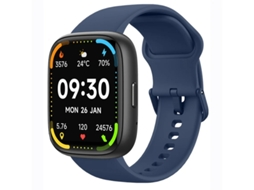 Relógio inteligente Bestvite com chamadas Bluetooth, rastreamento multiesportivo, monitoramento de saúde e assistente de voz, azul