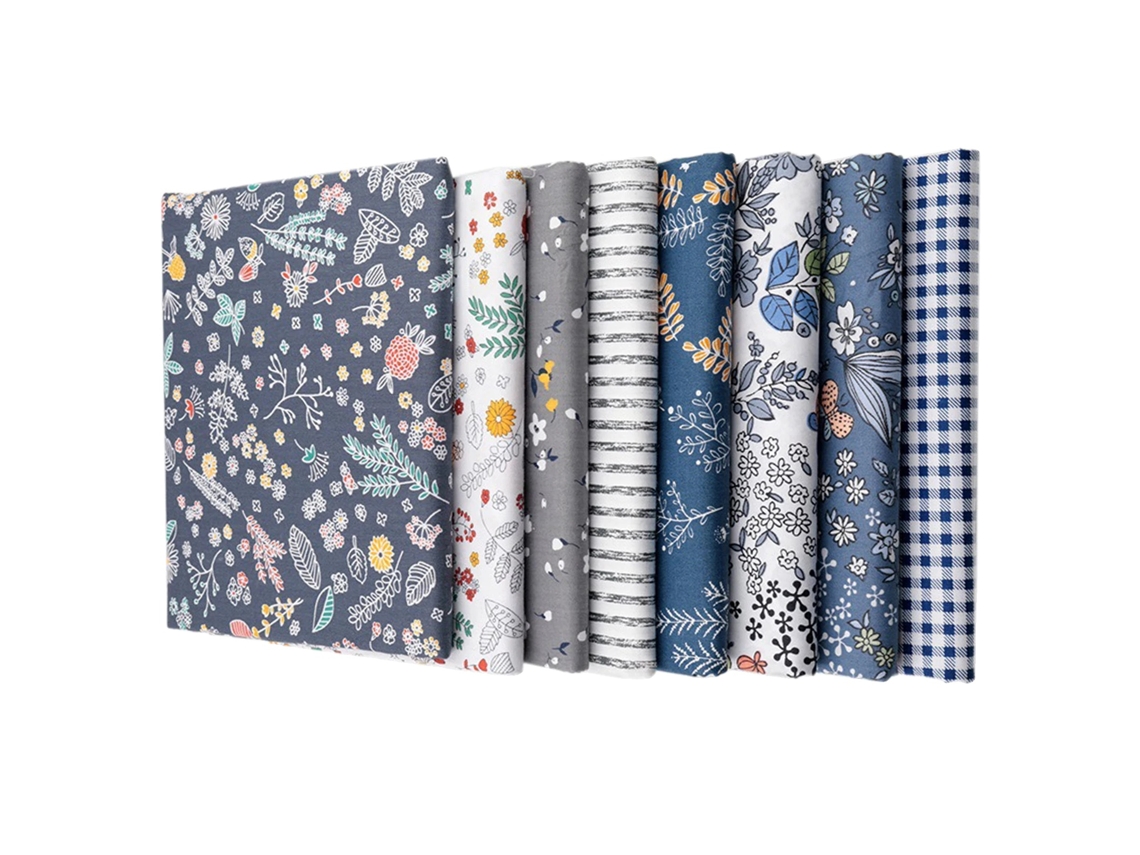 Conjunto De Tecido Em Patchwork, 8 Padrões, 100% Algodão, 50 X 50 Cm, 8pcs, 8pçs, 50x50cm