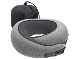 Almofada De Pescoço Para Viagens Aéreas, Design Simples Em Formato U, Pvc, 1 Unidade D, Cinza Claro Aquaforge