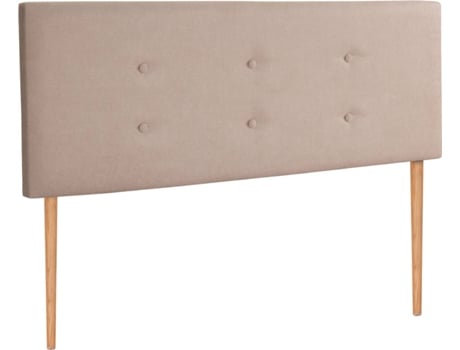Cabeceira de Cama DHOME com Pernas (Bege - Tecido - 135 x 5 x 105 cm)