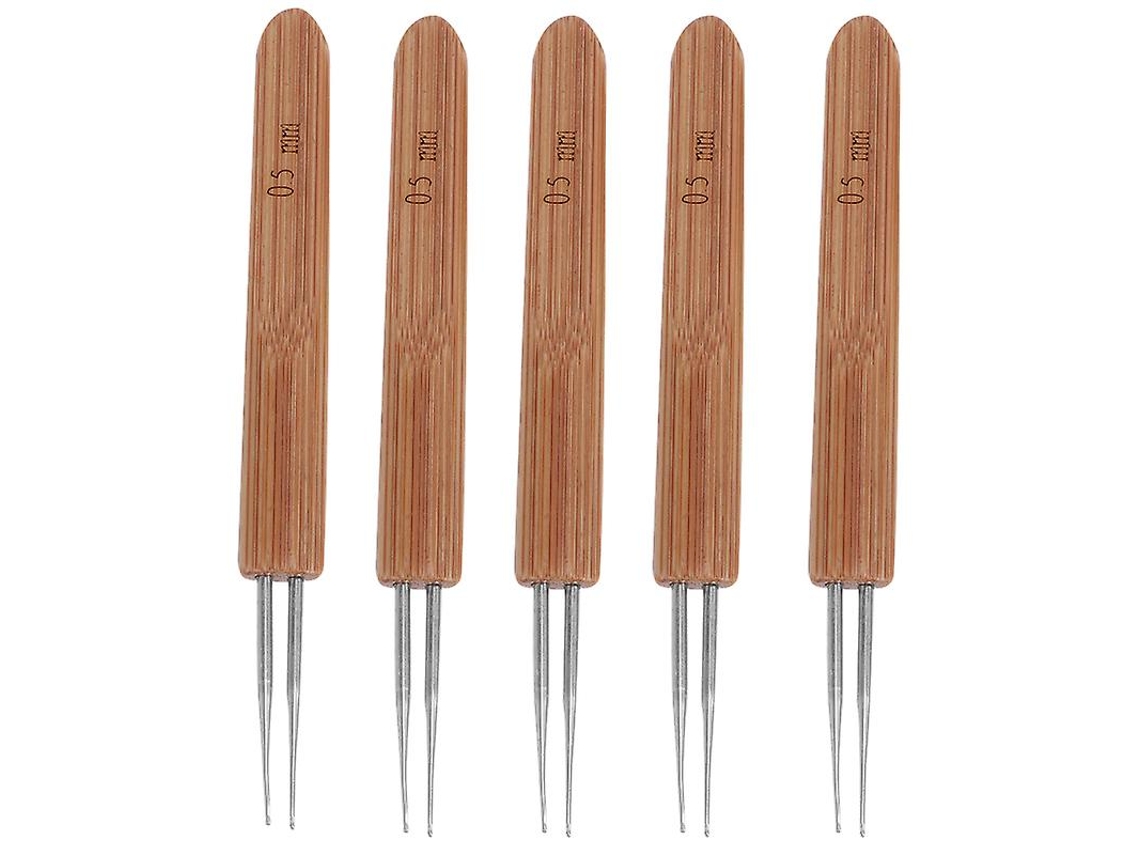 5pcs Agulhas De Tricô Para Cabelo Allinless