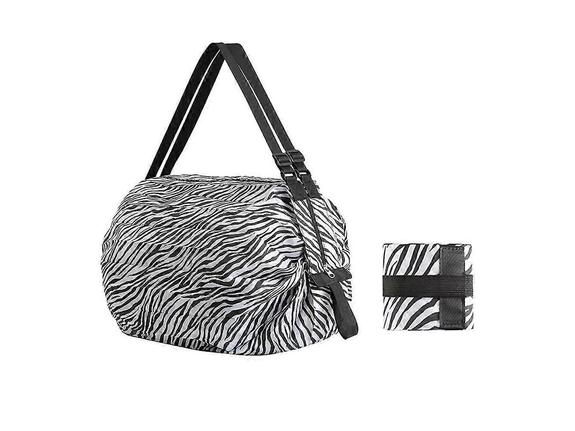 Sacola de Compras Dobrável Grande, Ecológica, Reutilizável, Portátil, para Viagens, Supermercado, Bol Sa Ombro Única, Bolsa Bolso GOKOCO