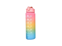 Garrafa Motivacional BPA-Free Com palhinha  (900ml)