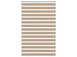 Cortina de zebra VIDAXL Marrom Poliéster (150 x 200 cm)