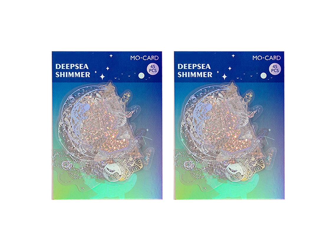 90 Pcs Autocolantes Holográficos Brilhantes e Transparentes para Scrapbook NEVEANCE