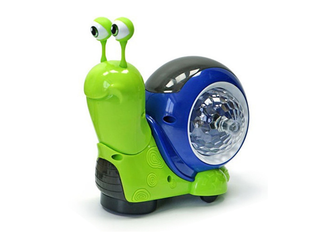 Mali brinquedo Caracol Rastejante com Música Luzes Interativo Elétrico para Bebê Verde