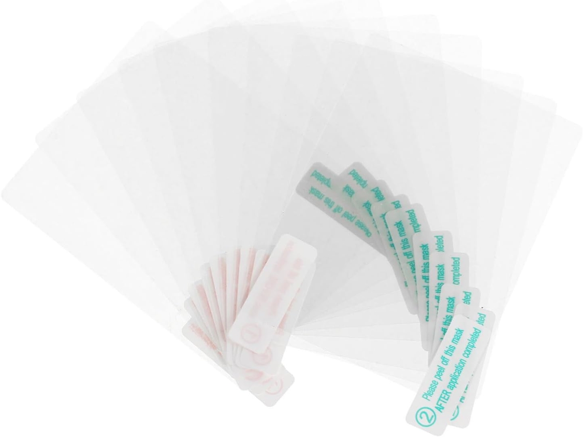 50 Unidades De Películas Adesivas Eletrostáticas Transparentes Para Para-brisa, 80x60mm, Com Aderência Estática.