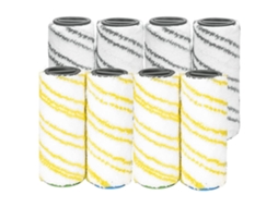 Conjunto de 8 Peças de Rolos para Limpador de Chão Karcher Fc7 Fc5 Fc3 Fc3D