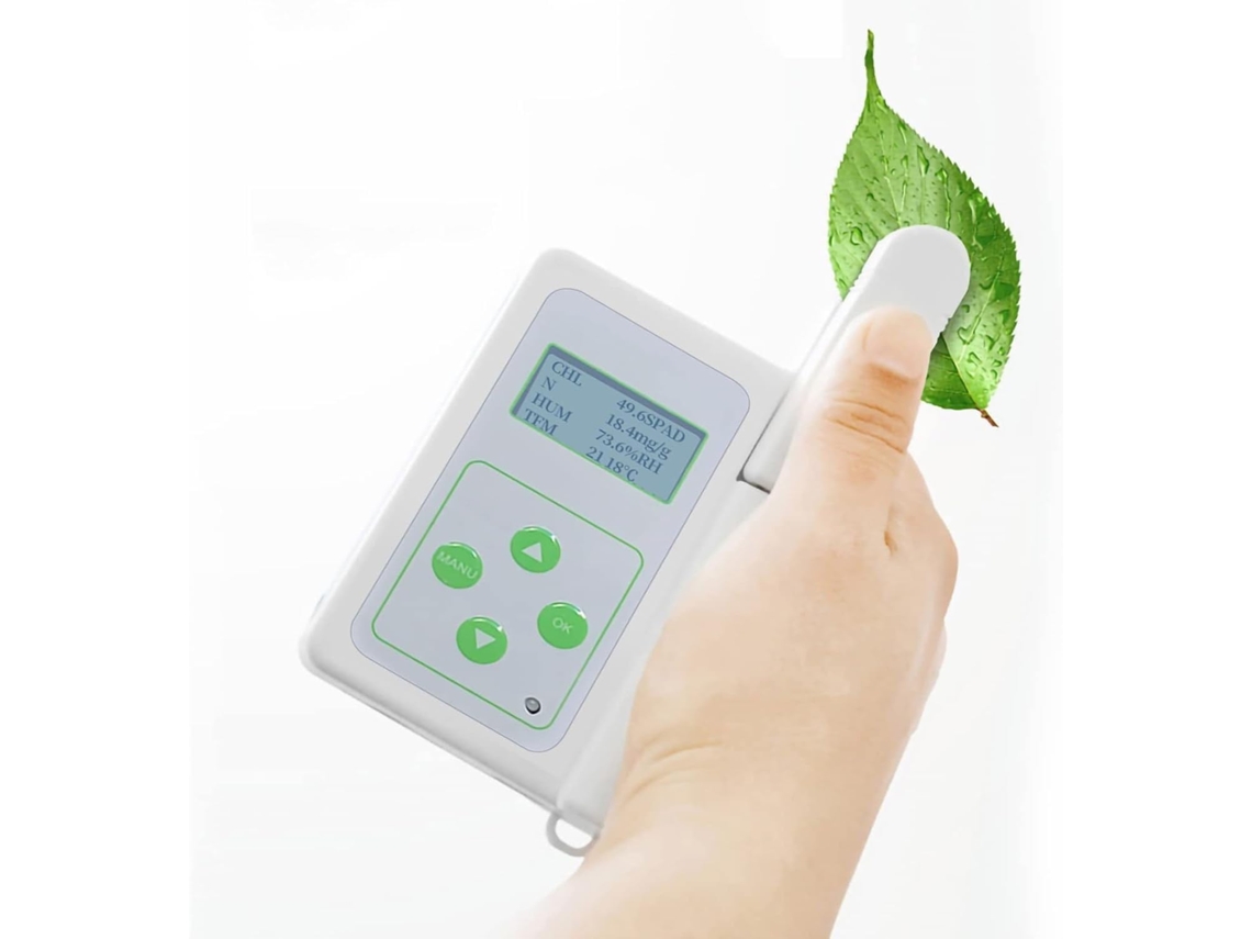 Analisador De Clorofila Para Testes Nutrição Vegetal, Mede O Teor 0, 0a 99, 9 Spad Agricultura, Jardinagem E