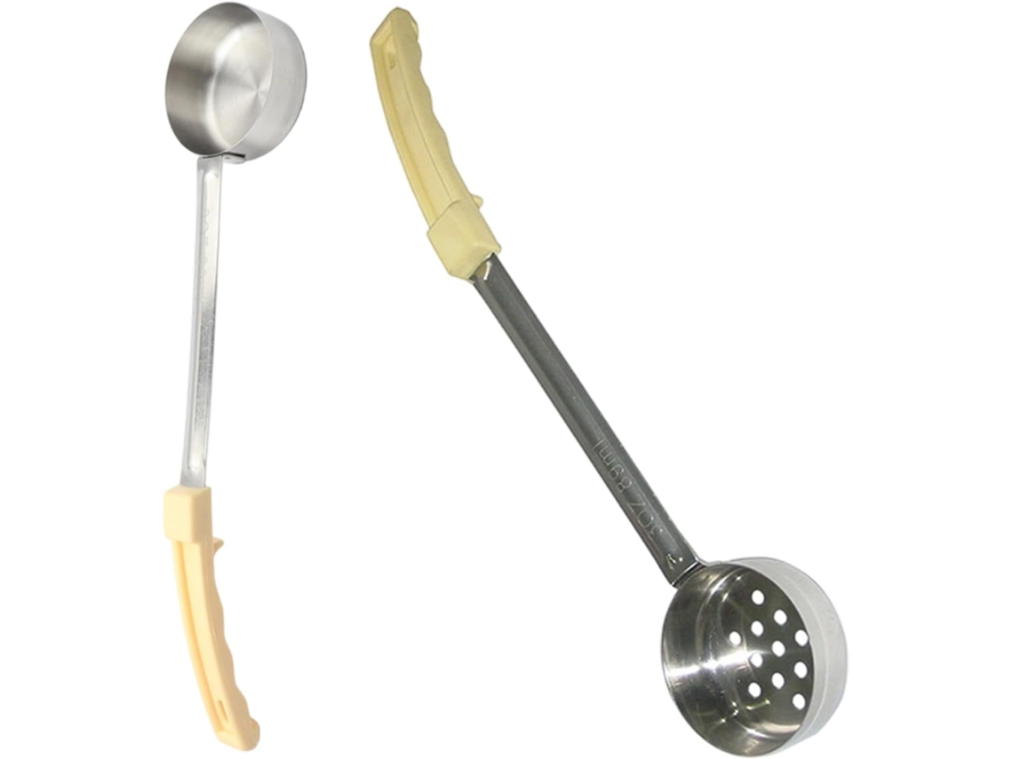 Conjunto De 2 Colheres Multiuso Molho E Sopa Com Cabos Borracha, Projetadas Fácil Manuseio E Limpeza Colheres