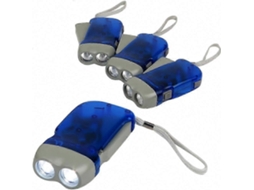 Lanterna Led Azul Brilhante Com Manivela Para Camping, Casa E Carro, Pacote Com 4 Olysi Shop