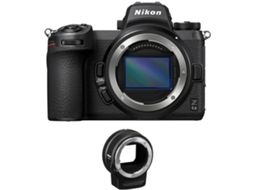 Kit Máquina Fotográfica Mirrorless NIKON Z6 II Preto + Adaptador NIKON FTZ (Full Frame)