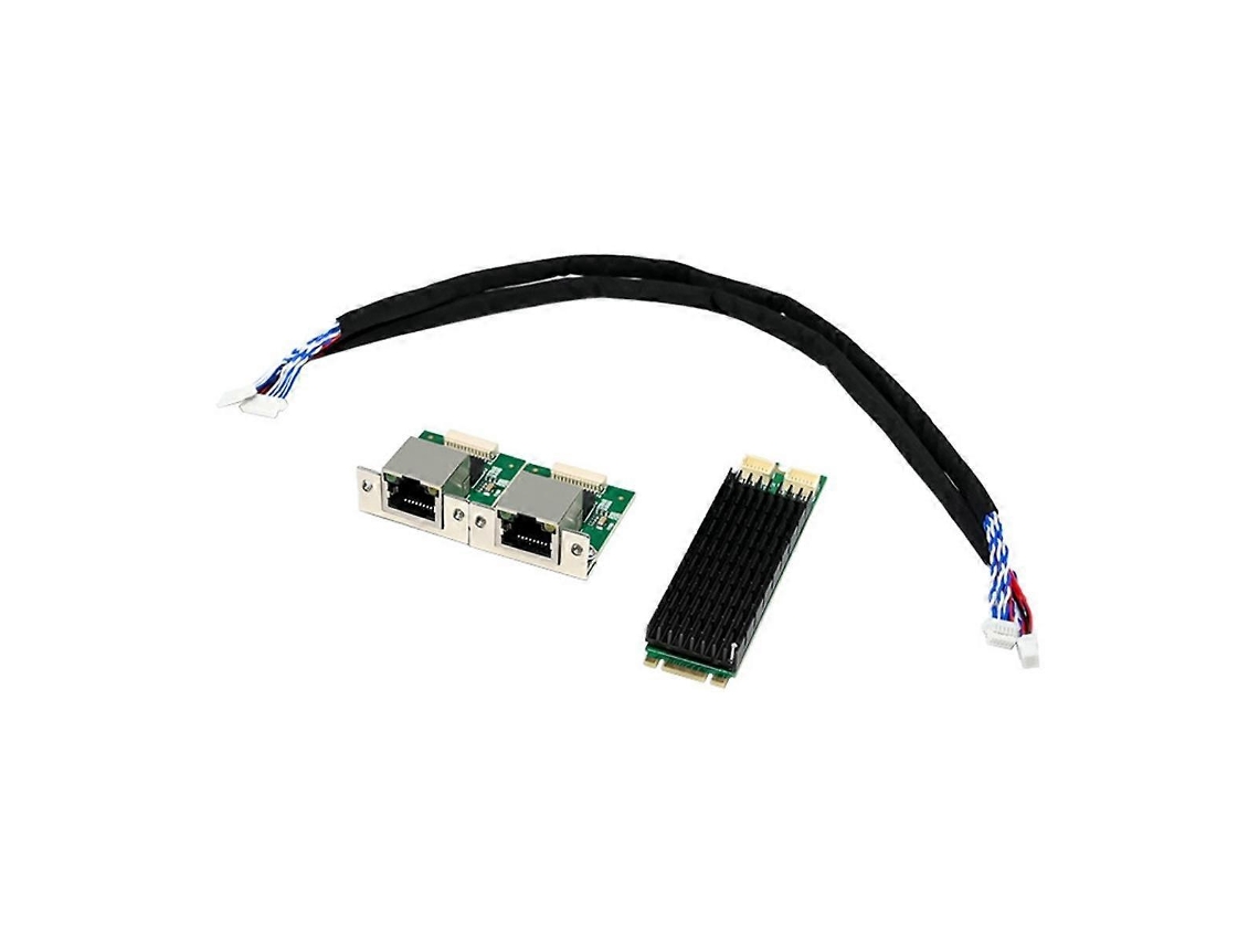 Placa De Rede Industrial Gigabit Ethernet I226 T2 2,5g 2 Portos Pcie I225v M.2 Bm St7465