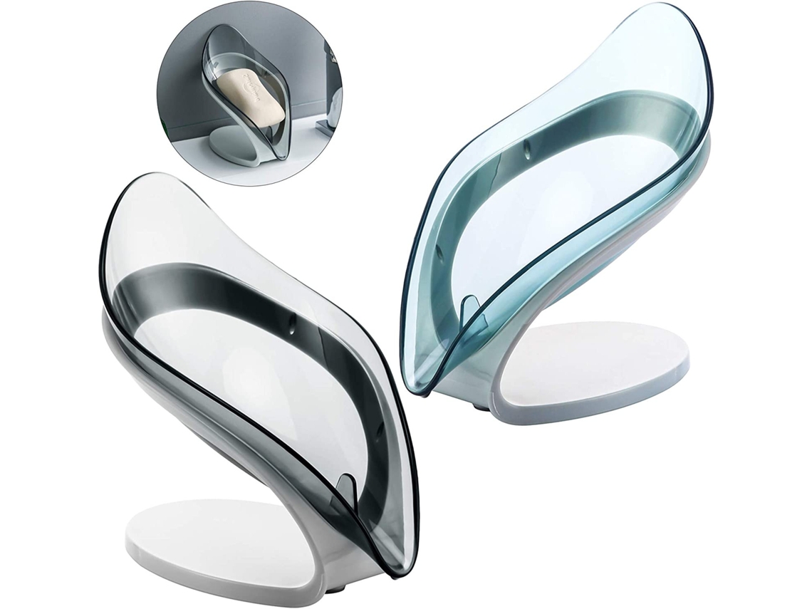 Saboneteiras Em Formato De Folha, Porta-sabonete Removível Para Cozinha, Chuveiro, Banheiro SUNNY SPACES