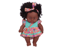 Mali boneca Bebê Reborn 20cm Cabelo Cacheado Simulation Doll Toy Presente para Crianças Acima de 3 Anos