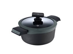 Caçarola com Tampa MASTERPRO Reeco Bgmp8106 Preto Alumínio Silicone 20x10 cm 1,3 L