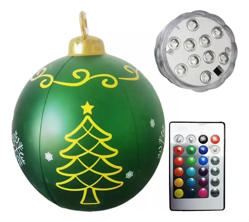 Nova Decoração De Bola De Natal Inflável De 60 Cm Comvayotoy