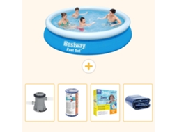 Bestway Piscina Bestway Fast Set Redonda - 366x76 Cm - 5-peças S224