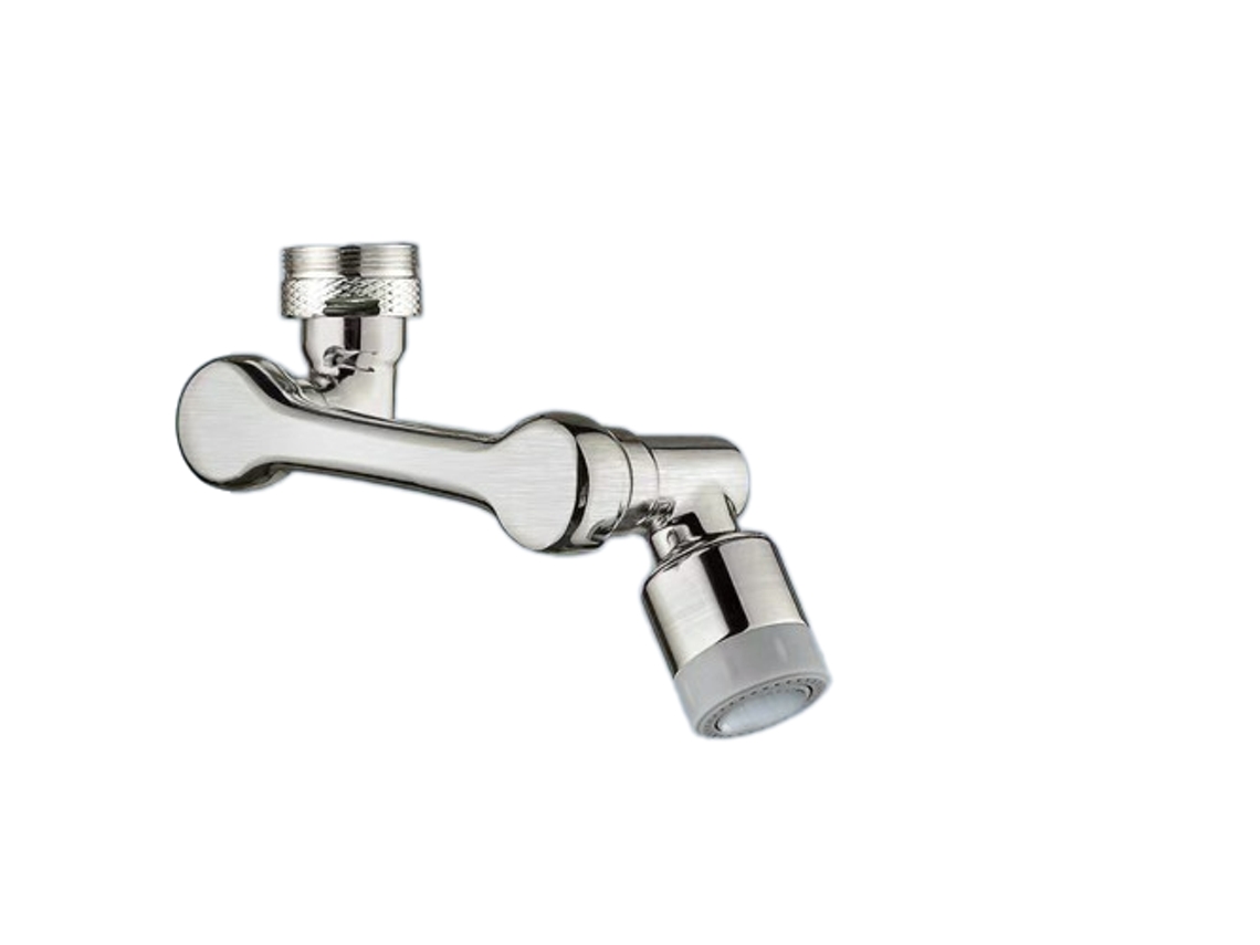 Extensor De Torneira Giratório 1080º 2 Saídas Água Aquaforge