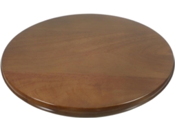 Banqueta Redonda De Madeira Maciça Com 29,5 Cm De Diâmetro E Assento Liso, Ideal Para Uso Doméstico, Em Restaurantes E Cozinhas.