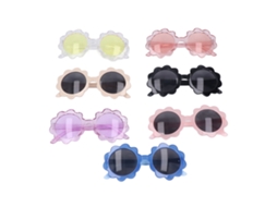 Primerox 7pcs Óculos de Sol em Forma de Flor Infantil Leve Uv Proof Vintage para Bebê